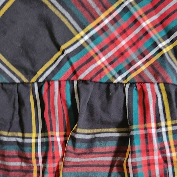 J.Crew Tartan Puff-Sleeve Top in Stretch Poplin - Picture 9 of 11